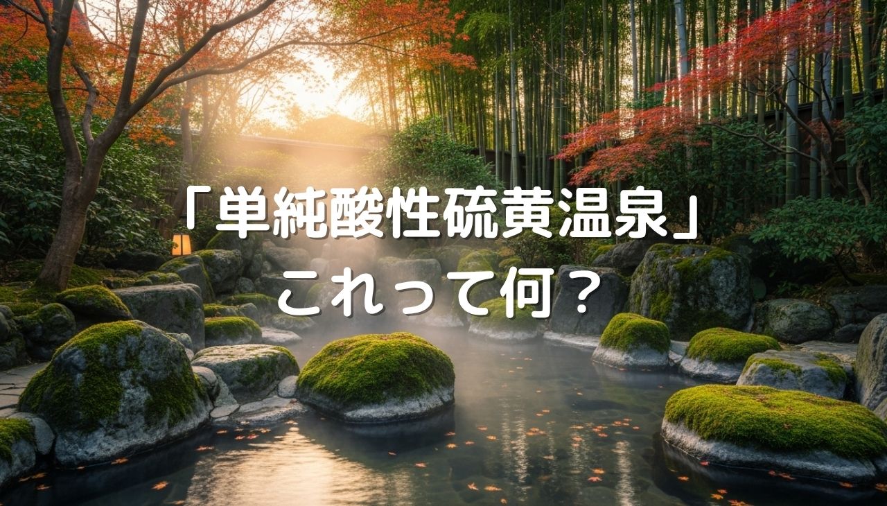 「単純酸性硫黄温泉」って何？