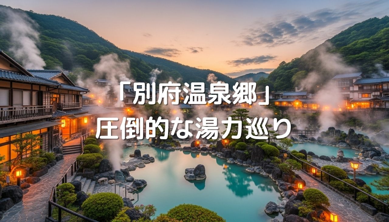 西の横綱「別府温泉郷」！スパポートで圧倒的な湯力巡り