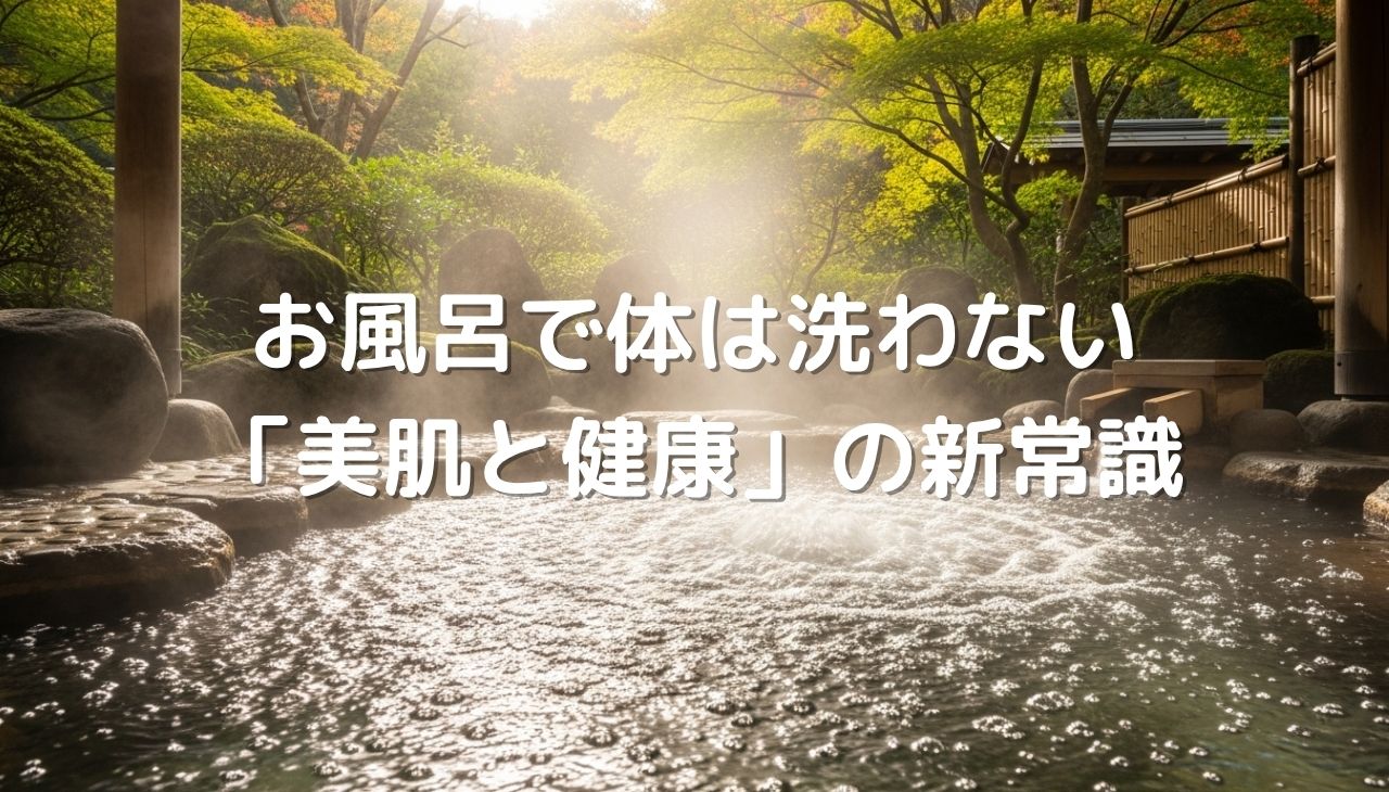 お風呂で体は洗わない方がいい！
