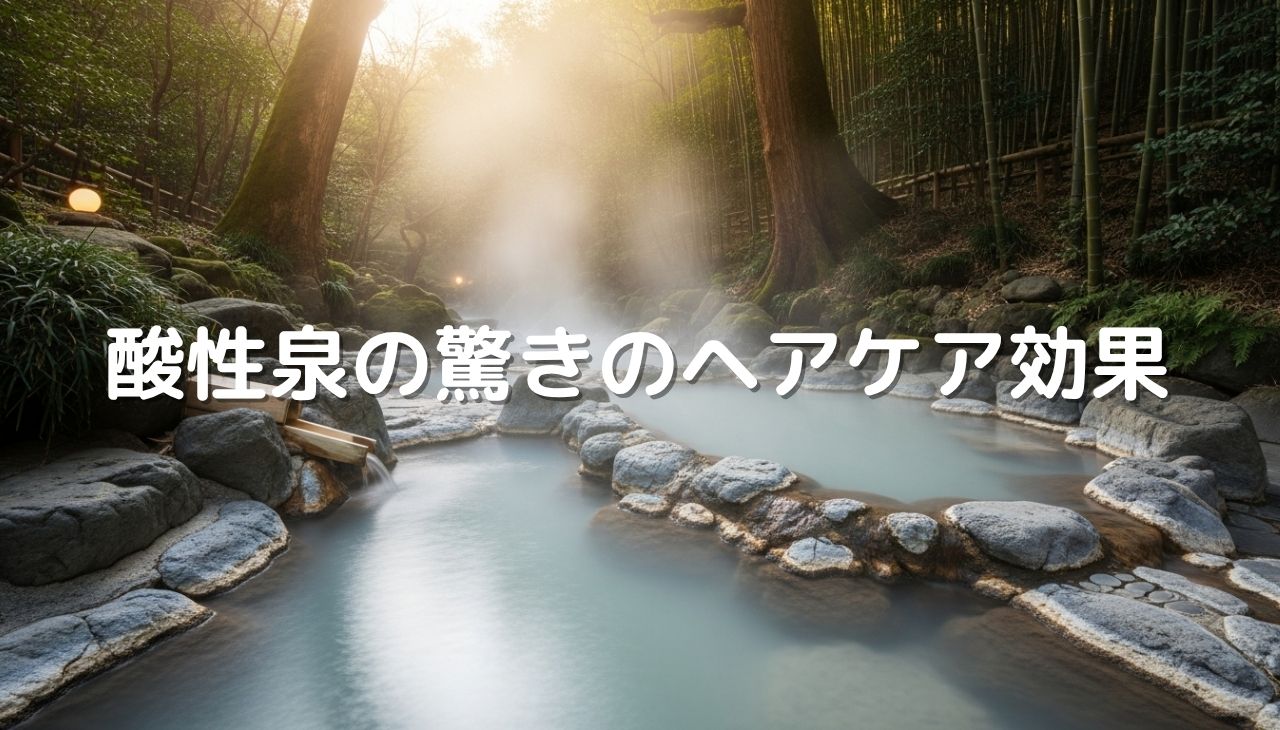酸性泉の驚きのヘアケア効果と群馬の名湯を徹底解説