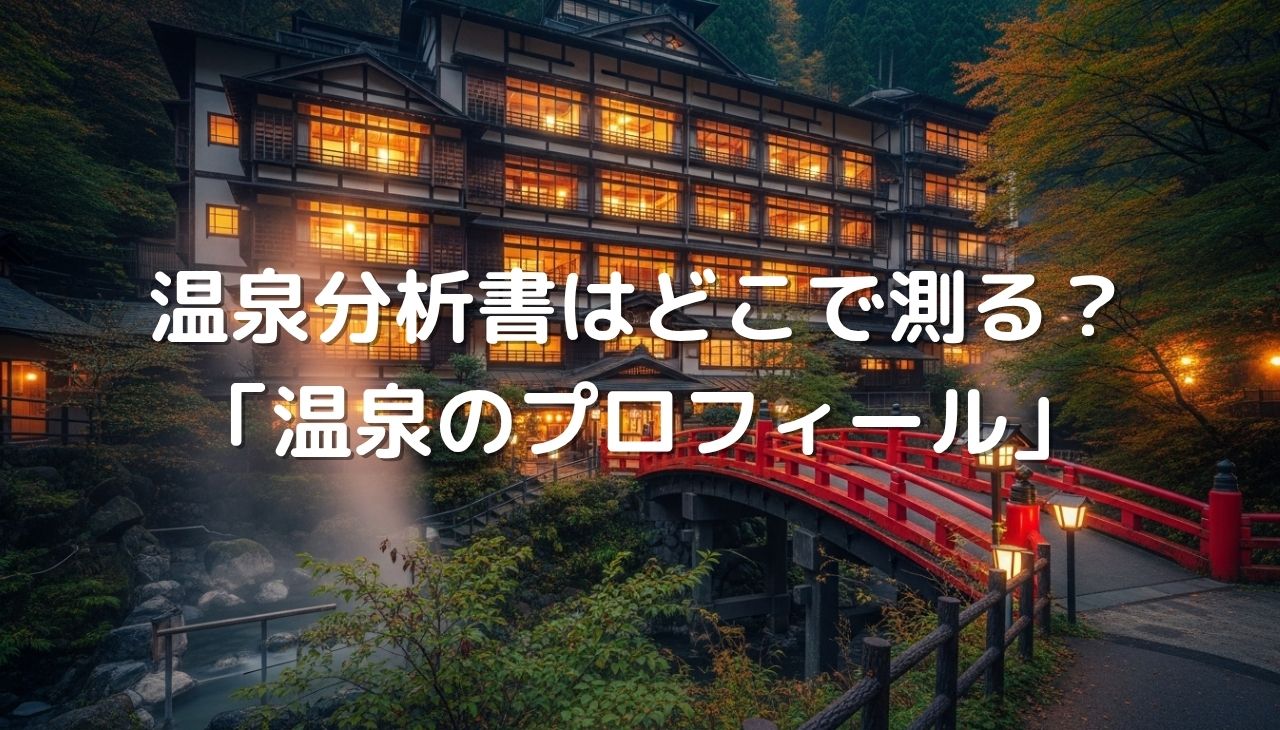 温泉分析書はどこで測る？意外と知らない「温泉のプロフィール」の裏側を解説