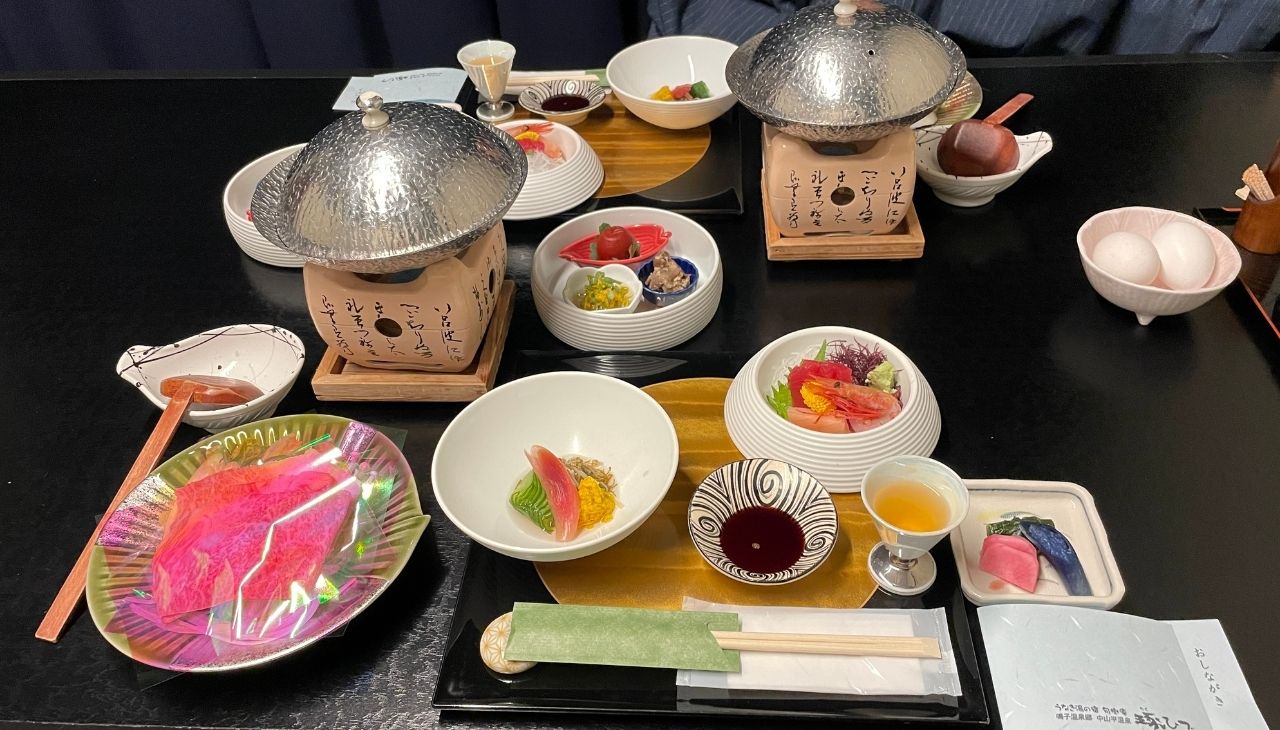 地元食材を使った会席料理