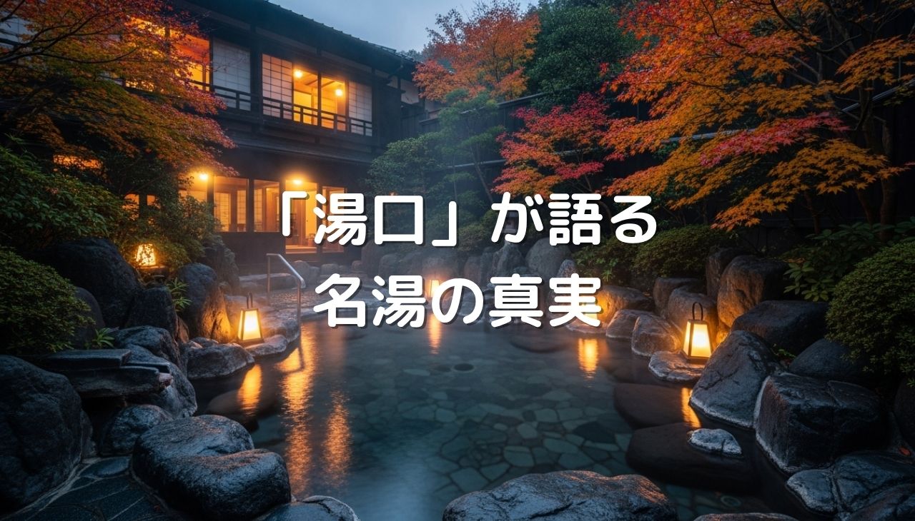 「湯口」が語る名湯の真実とシュワシュワ炭酸泉の魅力