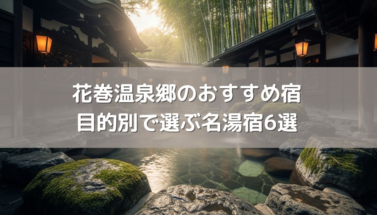 【花巻温泉郷のおすすめ宿】目的別で選ぶ名湯宿6選