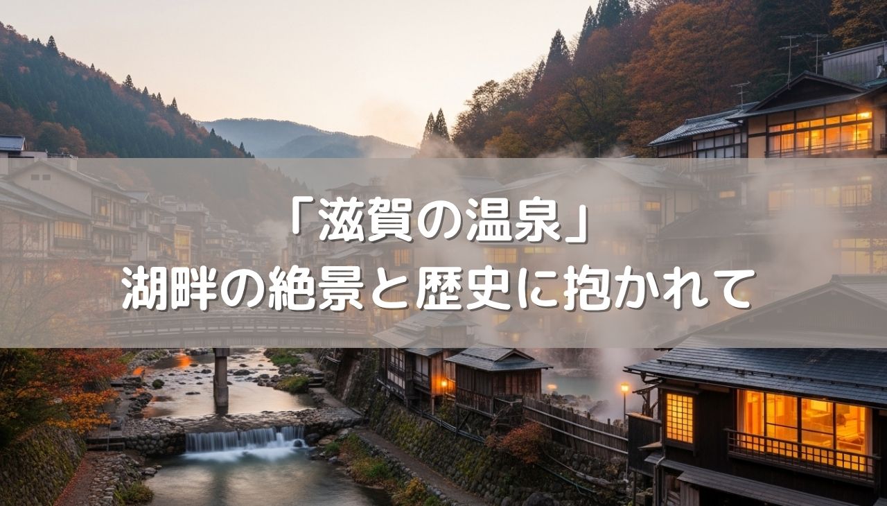 湖畔の絶景と歴史に抱かれる「滋賀の温泉」