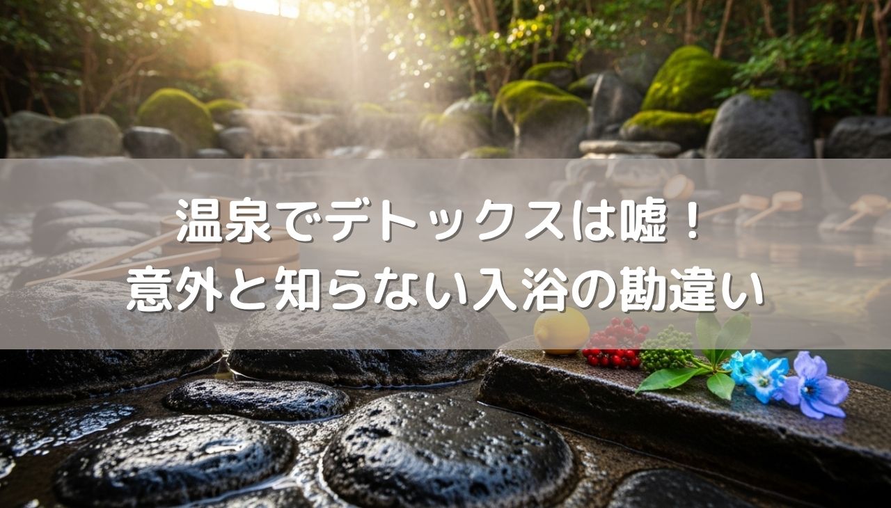 温泉でデトックスは嘘！？意外と知らない入浴の勘違いと小浜温泉の「本物の湯」