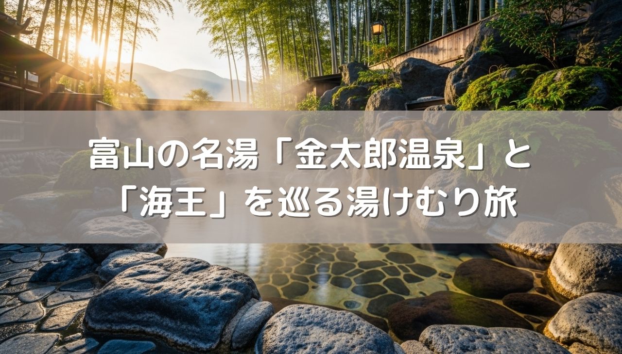 富山の名湯「金太郎温泉」と「海王」を巡る湯けむり旅