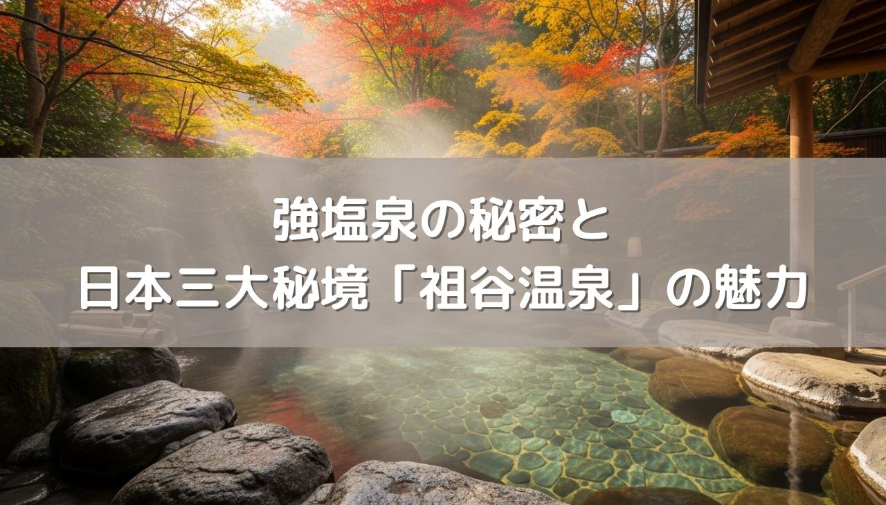 強塩泉の秘密と日本三大秘境「祖谷温泉」の魅力