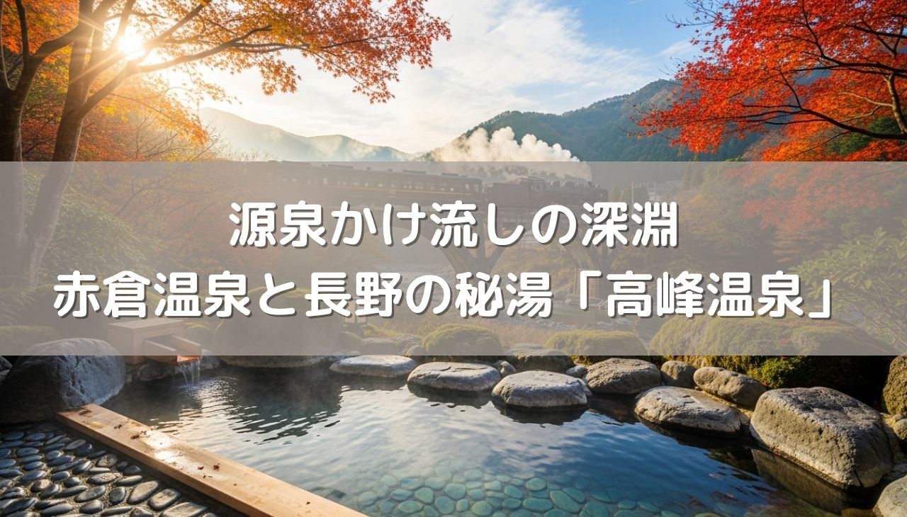 源泉かけ流しの深淵へ！温泉ソムリエ発祥の地・赤倉から長野の秘湯「高峰温泉」
