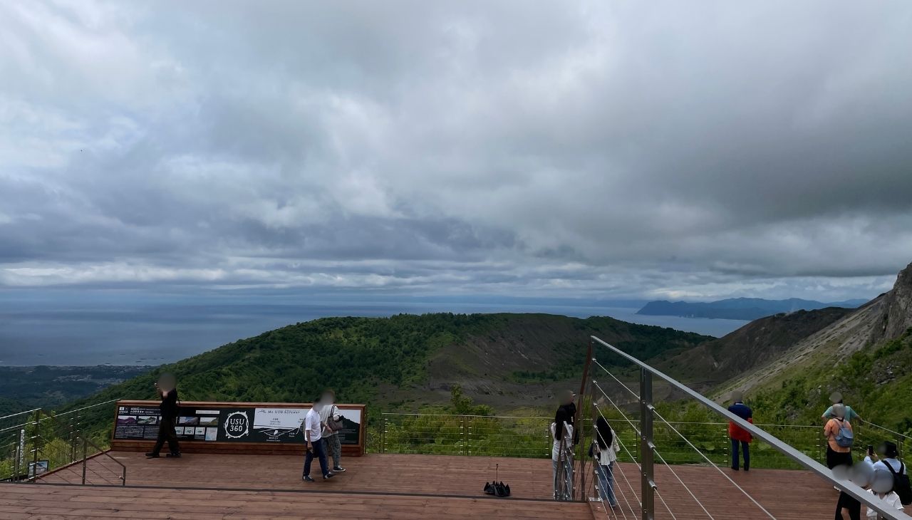 有珠山からの景観