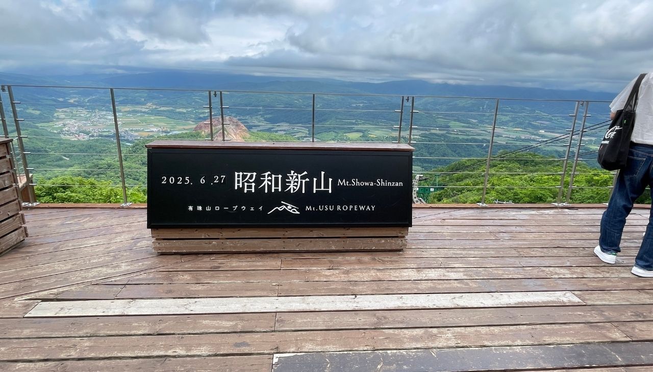 有珠山から見た昭和新山