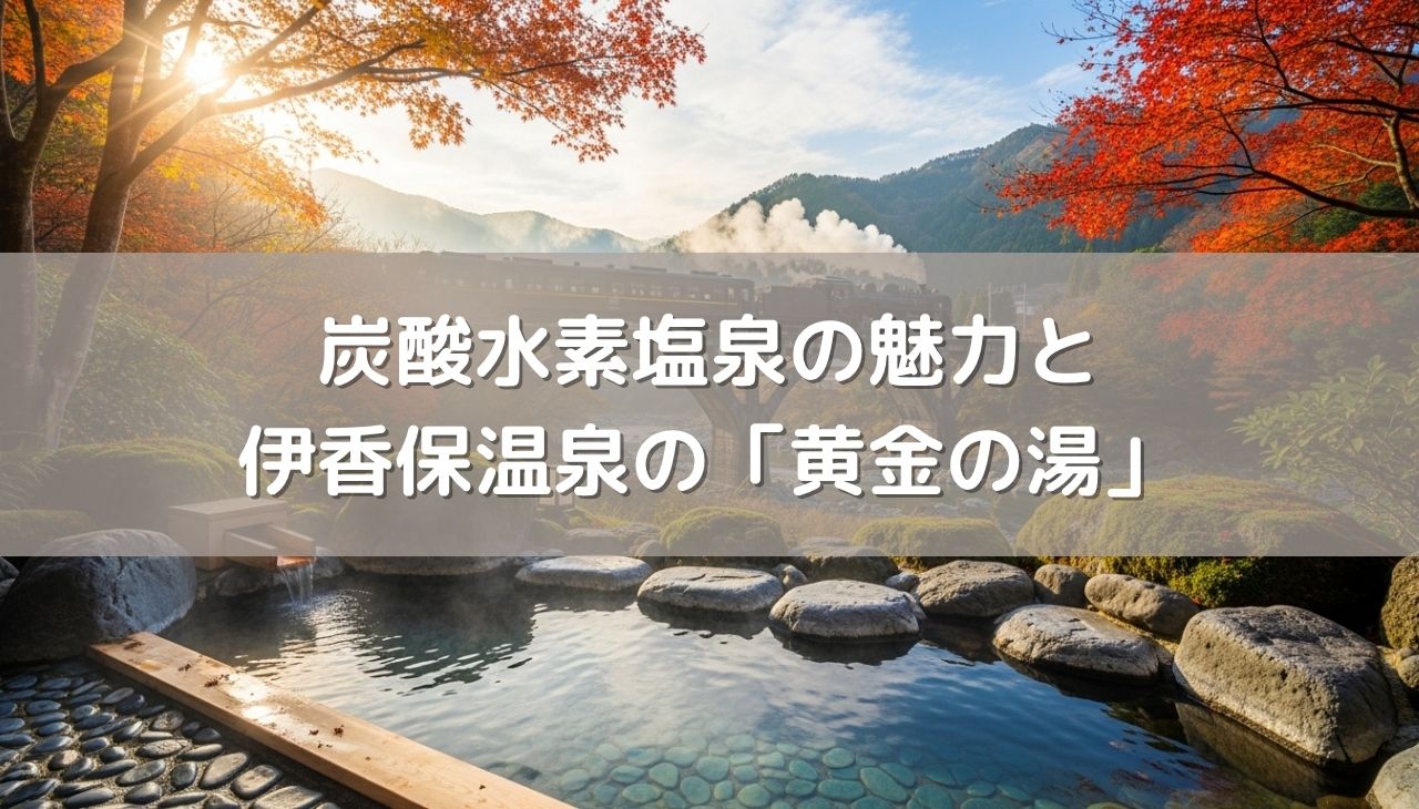 「炭酸水素塩泉」の魅力と伊香保温泉「黄金の湯」