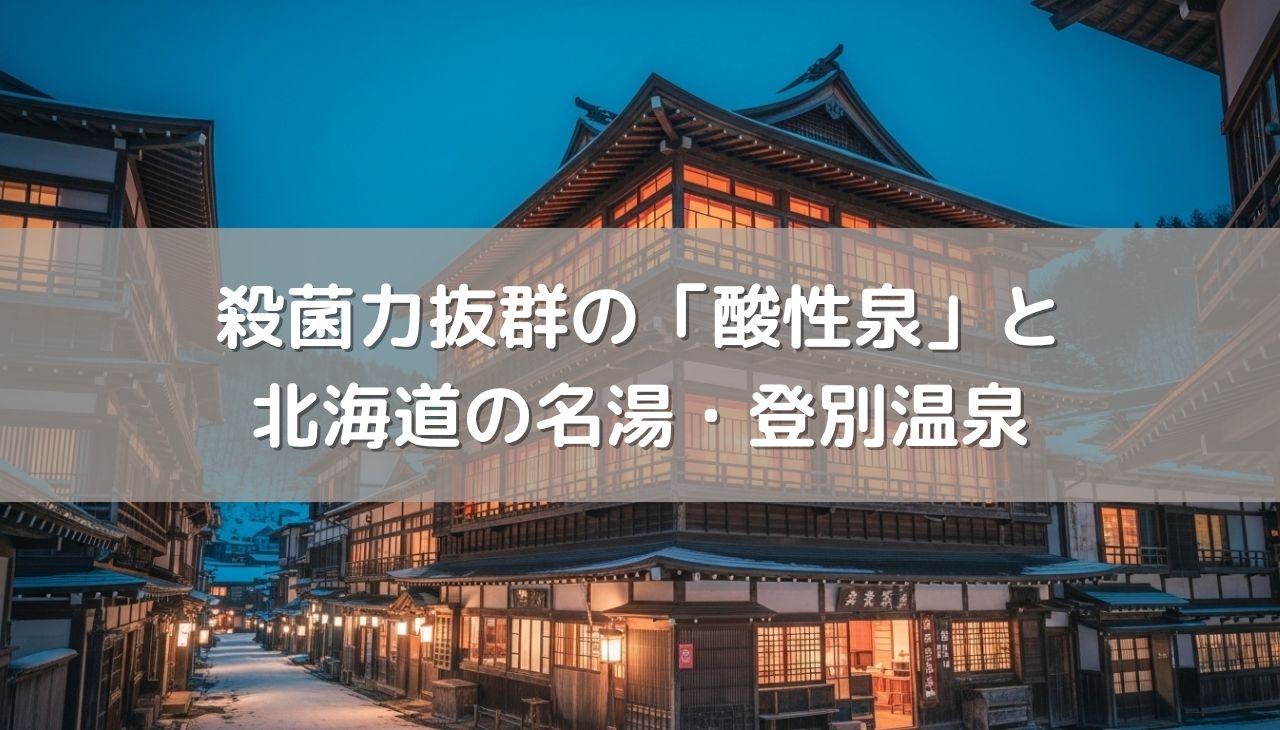 殺菌力抜群の「酸性泉」の正しい入り方と北海道の名湯・登別温泉