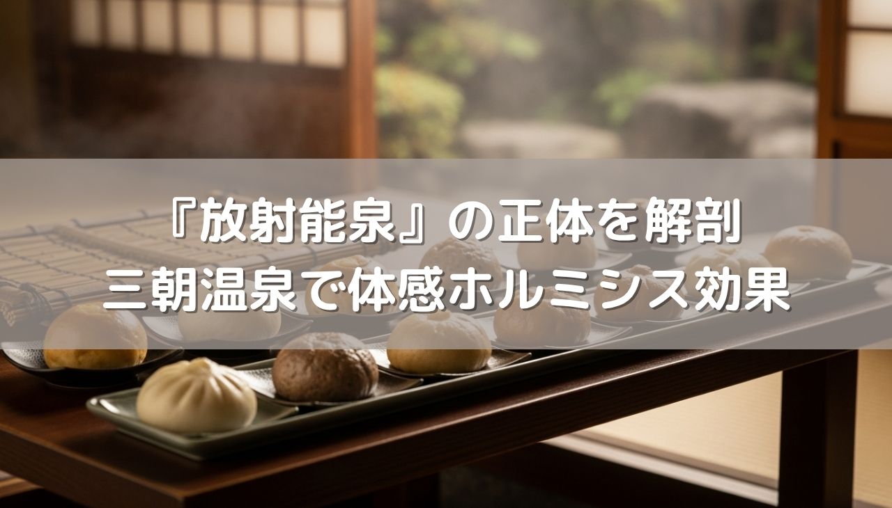 『放射能泉』の正体を解剖：分析書の読み解き方と三朝温泉で体感する究極のホルミシス効果